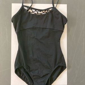 Black ballet leotard